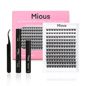 Mious Z-11 With DIY Eyelashes Extension Kit Bond and Seal Eyelash Glue and Lash Remover Beginner Friendly Individual Lashes Waterproof and Long lasting Makeup For Girl  lash clusters kit waterproof lash clusters Cosmetic lashes clusters