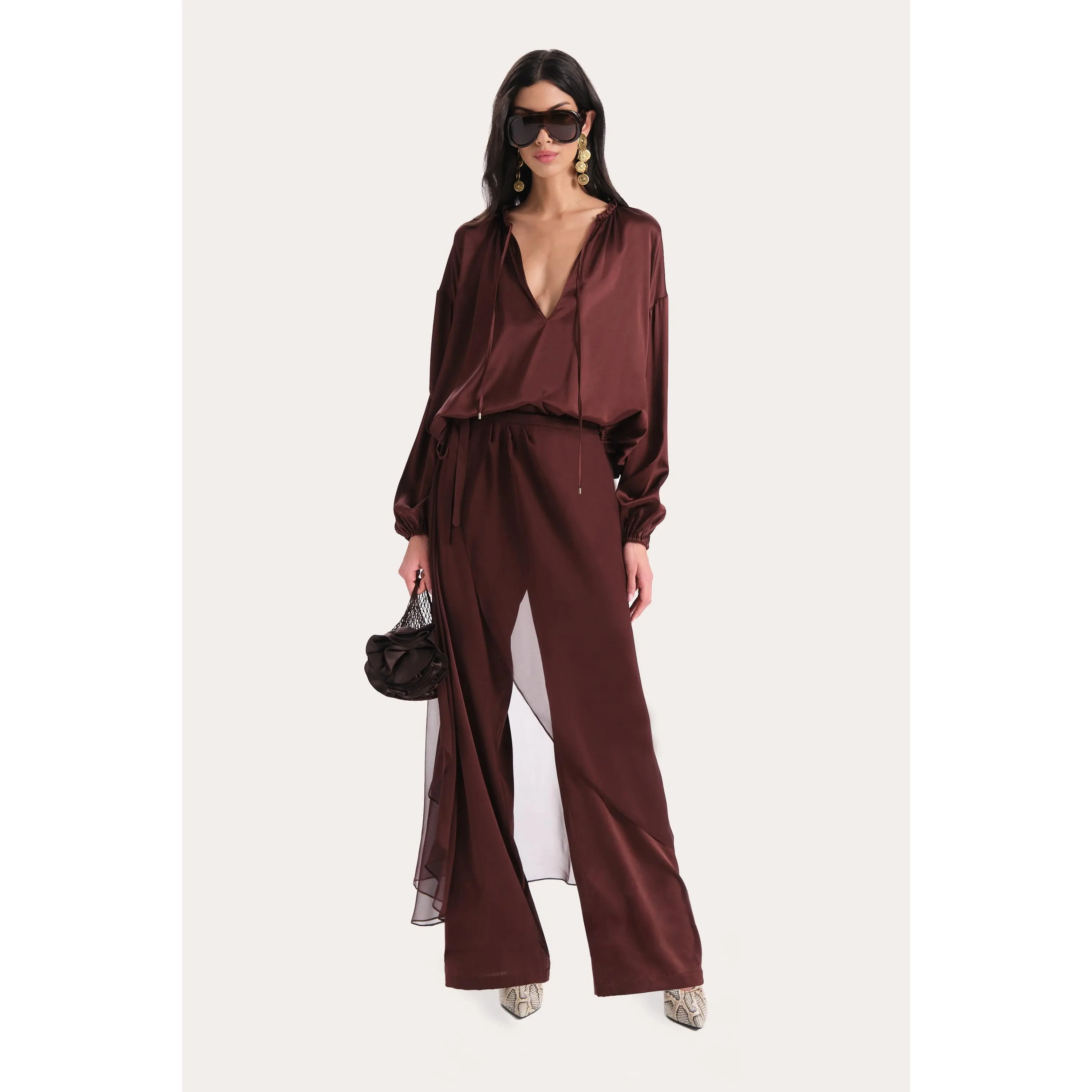 Messa Silk Charmeuse Blouse Messa Silk Charmeuse Blouse
