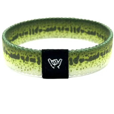 Largemouth Bass Skin Wristband Bracelet
