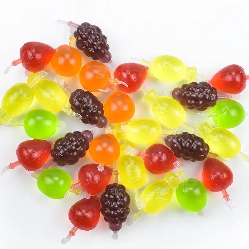 Juicy Jelly Fruits - Jelly with Unique Flavors - Fruity Snack for All Occasions - No Caffeine - Strawberry - 24 Months - No Warranty