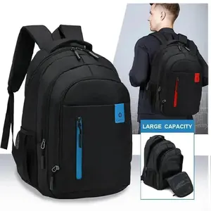 Large capacity men's backpack oxford casual travel backpack fashion waterproof business laptop backpack travel bag, computer bag, mountaineering bag, black, blue, red