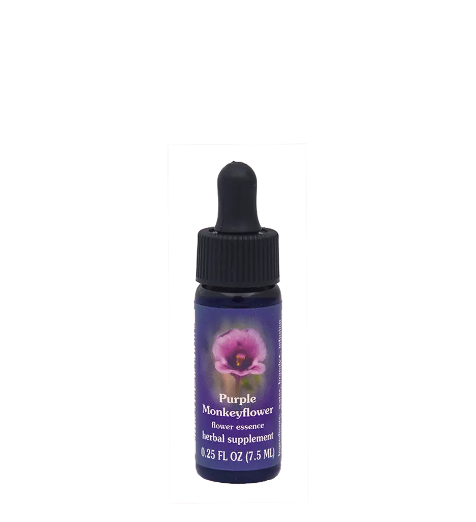 FES Purple Monkeyflower Flower Essence - Therapeutic Plant-Based Health & Wellness Treatment, Calming Carrier & Essential Oils for Aromatherapy, Fear of Retribution Relief Support