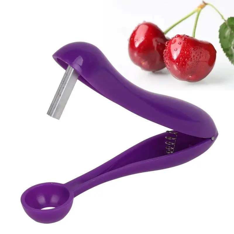 Manual Cherry Corer, 1 Count Press Type Olive Core Remover, Fruit Seed Remover, Kitchen Gadgets, Household Kitchen Products, Utensils, Kitchenware