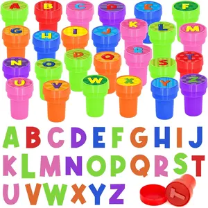 26 Pcs Alphabet Stampers for Kids, A-Z Letter Stamp Set for Classroom Rewards Birthday Party Favors Preschool Learning Crafts Goodie Bag Fillers