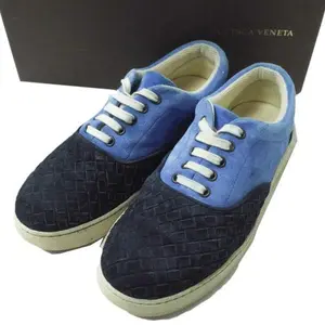 Pre-owned Bottega Veneta Suede Small Leather Goods Low Cut Sneakers