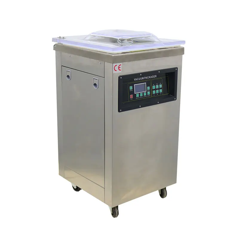 YOKOMA Food Vacuum Sealing Machine Packaging Sealer Floor Type Stainless Chamber 15.7inch Sealing Bar Wet and Dry Dual Purpose