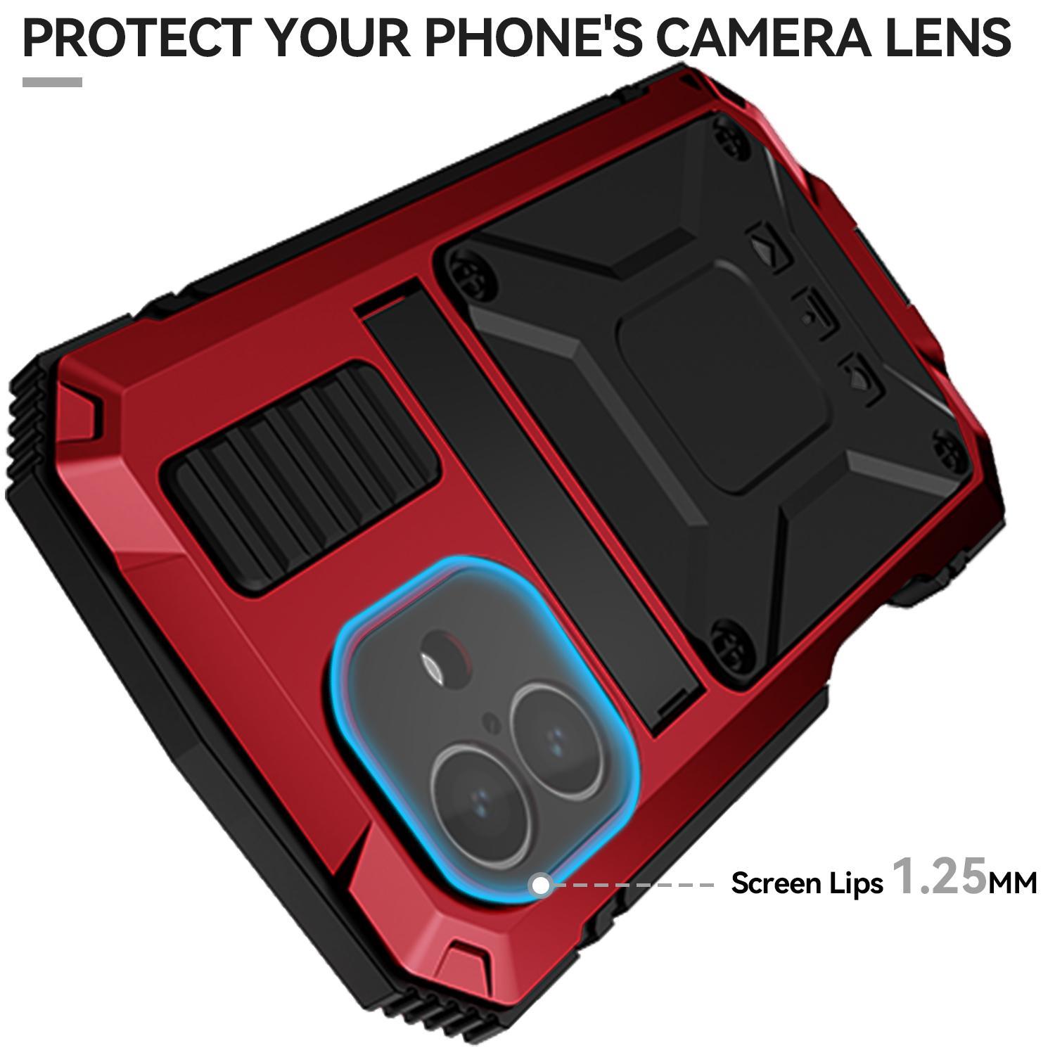 for iPhone 16 Pro Max iPhone 16 Plus 16 Pro Case Full-Body Rugged Armor Shockproof Protective Kickstand Aluminum Metal Cover for iPhone 16 Pro Max iPhone 16 Plus 16 Pro Case Full-Body Rugged Armor Shockproof Protective Kickstand Aluminum Metal Cover