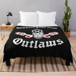 Outlaw mc Support Gift Halloween Day, Thanksgiving, Christmas Day Classic Throw Blanket valentine gift ideas Cute Blankets