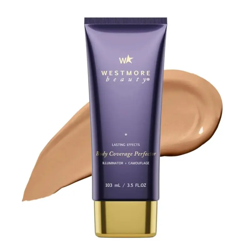 Beauty Body Coverage Perfector – Waterproof Leg & Body Makeup/Bronzer For Women - Best Tattoo Cover Up Makeup & Tattoo Concealer - 3.5 Oz Natural Radiance