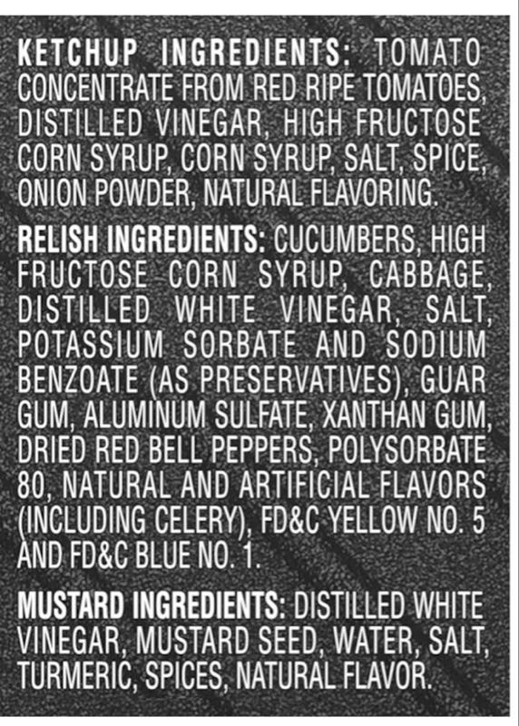 Tomato Ketchup, Sweet Relish & Yellow Mustard Grill Pack, 3 ct Pack