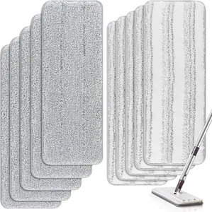 10PCS Washable Microfiber Cleaning Pads – Replacement Mop Refills for Tethys & Most 13 Inch Flat Mops