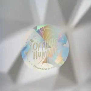 Offline Humans Suncatcher Sticker - Product Description Provided