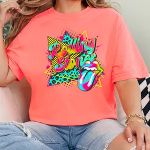 Comfort Colors Neon Tee-Rolling Stones