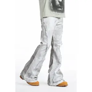 Vane Dirty White Stacked Super Flare Jean