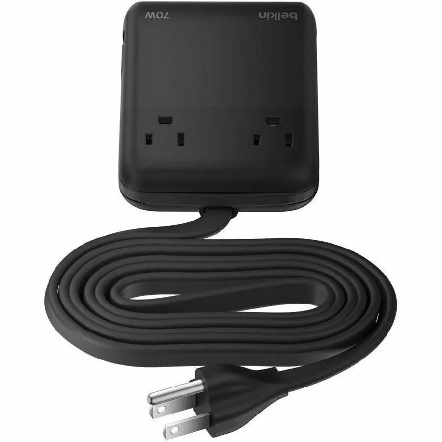 Belkin 2-Outlet Charging Station with USB Ports and USB-C Cable 70W
