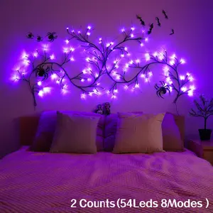Halloween Branch or DlY Butterfly Branch LED String Light, USB Powered 8-modes, Room Decor, Decorative Light for Home Party Festival! LED Mood Light #TOP PICKS