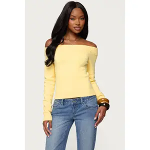 Elona Off Shoulder Knit Top