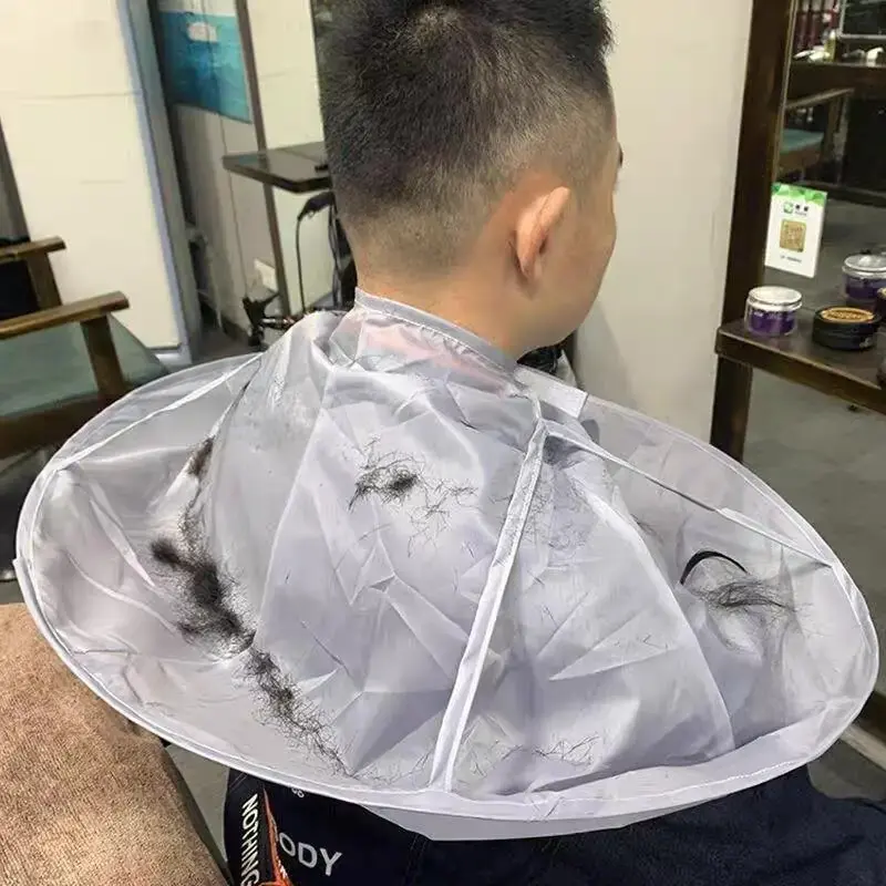 Adult Heatless Hairdressing Bibs - Non-Sticky Magic Cloth, Haircare & Hair Styling Tools, lightweight comfortable salon apron, keeps clothes clean from cut hair, practical accessory for home and barbershop daily haircut and hair styling use