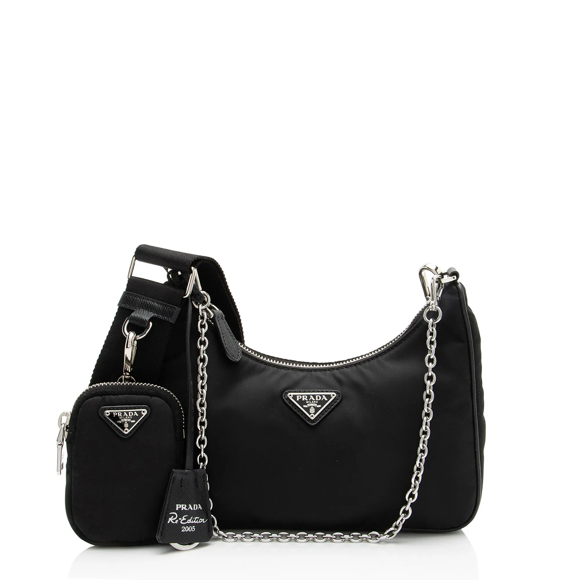 Pre-owned PRADA Leather Crossbody Bags Tessuto Re Edition 2005 Crossbody