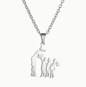 Summervibes Mom & Kids Necklace,Family Members A Mother's Love, Always With You,Gift for Women