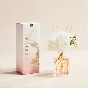 COCORRÍNA Reed Diffuser - Peony Garden 8.5oz Flower Reed Diffuser Set with 8 Sticks, Home Fragrance Reed Diffuser for Home Bedroom Office Bathroom Shelf Decor (Master Collection)