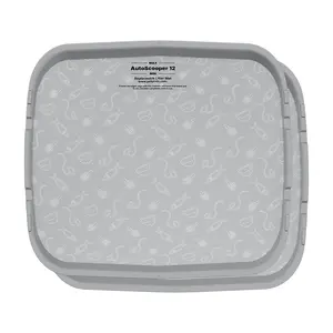 AutoScooper 12 PetPivot Cat Litter Box Pad, Waterproof &Scratch-Resistant Cat Liner, Anti-Tracking Cat Litter Matfor Self-Cleaning Litter Box-2-pack