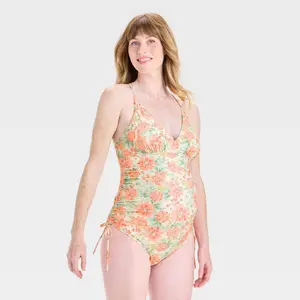 One Piece V Neck Maternity Swimsuit - Isabel Maternity by Ingrid & Isabel