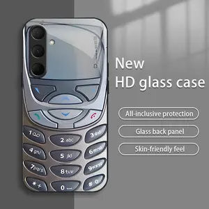 Suitable for [Galaxy S24] Funny and interesting mobile phone glass electroplating mobile phone case, exquisite and gorgeous 995