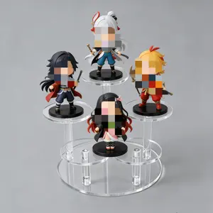 1 Set Of Multifunctional Acrylic Display Stand  Suitable For Personal Collection And Commercial Storage Display  High Transparency  Sturdy  Suitable For Cosmetics Collectibles  Cupcakes  Suitable For All Scene Display Stands