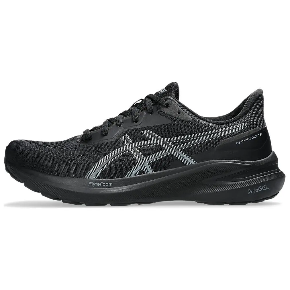 ASICS GT 1000 13 Black Steel Grey Cushioned Breathable Low Top Running Shoes Men's 1011B858-004