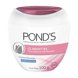Pond's Clarant B3 Anti-Dark Spot Correcting Cream for Normal to Oily Skin 100g - Tono Uniforme y Sin Manchas