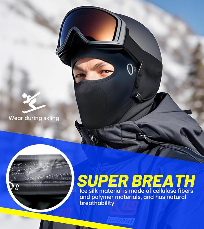 Balaclavas  Mask 2 count with Glasses Holes for Men Women, Shiesty , Summer Cooling  Gaiter Ice Silk UV Protection Lightweight for  Cycling Ski Work