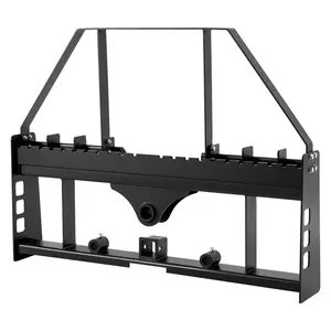 VEVOR Skid Steer Pallet Fork Frame, 4000 lbs Rated Capacity, 45-inch Pallet Fork Frame Attachments with 2-inch Hitch Receiver & Spear Sleeves, Fit for Quick Attach Tractor Loaders, Frame Only