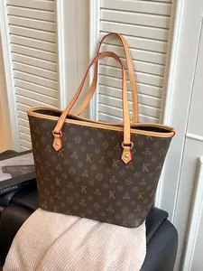 Versatile Fashion Large Capacity Floral Lady Shoulder Bag, Trendy Elegant Daily Commute Backpack, Perfect for All Seasons