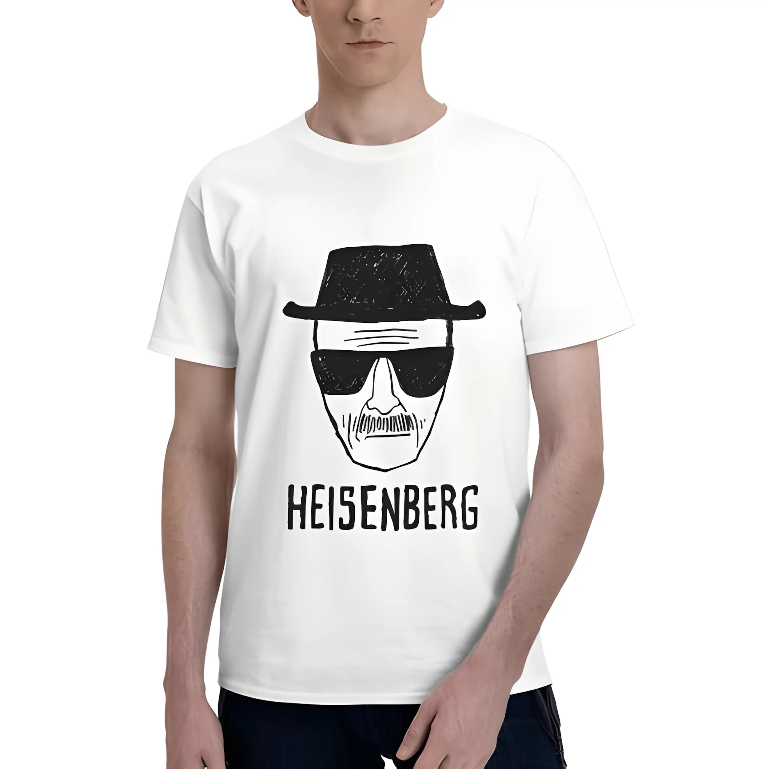 🔥🧪Men's Fashion Breaking Bad T Shirt Heisenberg  Printed shirt Walt White Short Sleeve Tee Hipster Hot Sale Tops