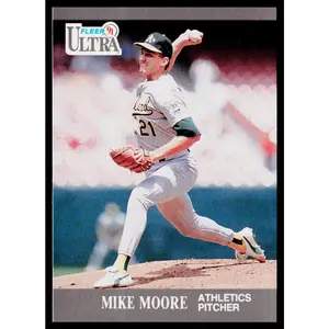 Mike Moore 1991 Ultra #252 Oakland Athletics