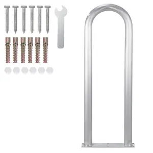 Boarding Handrail, 36 x 13 inch Swimming Pool Railing, Aluminum with Base Plate for Indoor/Outdoor Pools, Boat Safety Railing for Decks, Rust-Proof Grab Bar with Accessories for Spas Docks