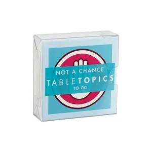 TableTopics Not a Chance To Go Party Game - 40 Fun-Filled Conversation Cards to Test The Limits & Boundaries of Adult Friends & Family