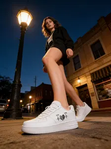 Custom Text Slogan Sneakers, Essential Board Shoes for Trendy, Unique Style for Fashionable People, Must-Have Footwear