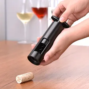 1pc Manual Wine Opener with T-Shaped Handle & Ergonomic Grip - Heavy-Duty Plastic Corkscrew for Easy Opening, No Power Needed, Ideal for Home, Party