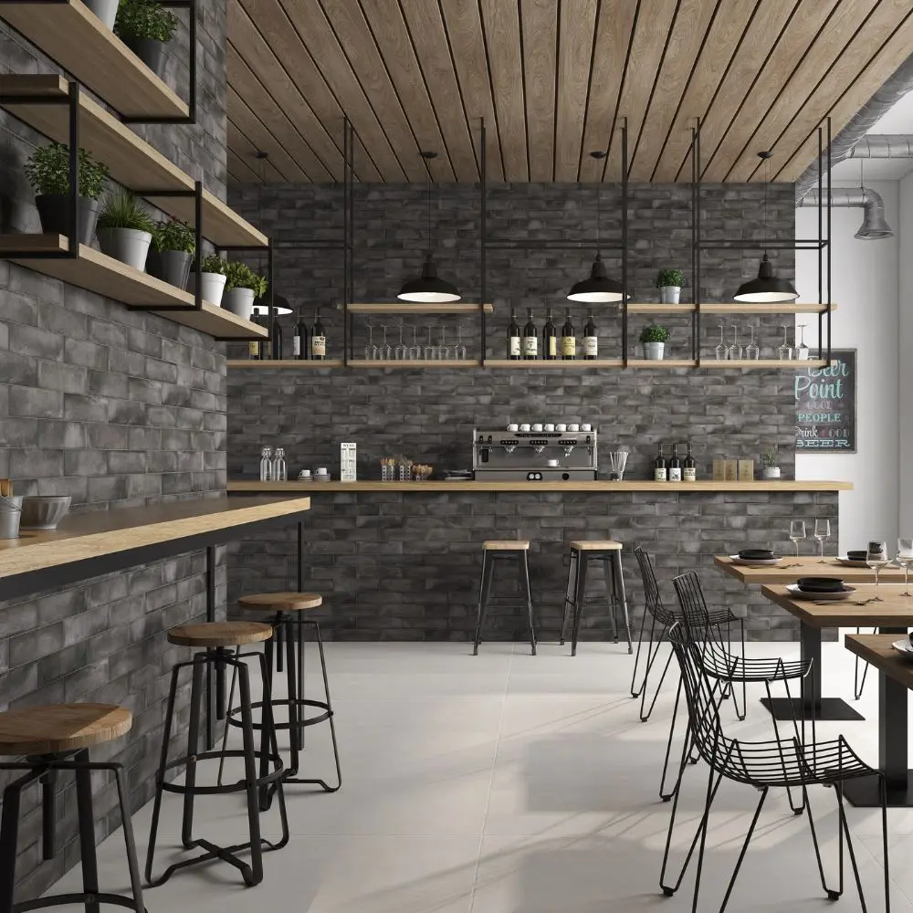 Urban Brick Antracite 3x12 Ceramic Tile Sample