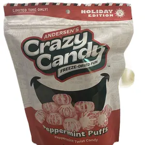 Crazy candy peppermint puffs
