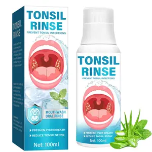 Tonsil Rinse Natural Mouthwash - Prevent Tonsil Infections & Stones, Fresh Breath Oral Care with 100% Natural Ingredients, 100ml