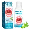 All-Natural Menthol Oral Rinse Liquid - 100ml Gentle Unisex BPA-Free Bottle, Antibacterial Bad Breath Killer, Aloe Throat Soother, Golden-Seal Root, Frequent Tonsil Irritation Relief, Infection & Stone Prevention