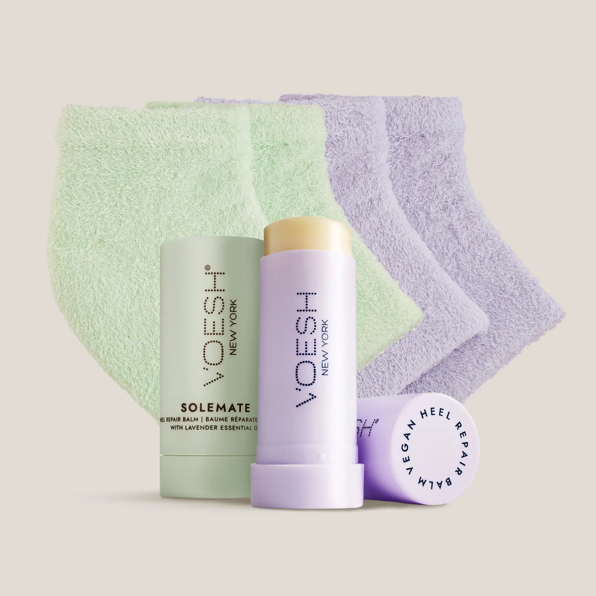 VOESH Solemate Heel Repair Balm & Socks Assorted Set