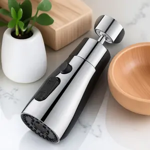 Dual Mode Kitchen & Bathroom Faucet Extender, Rotatable Water-Saving Spray Head, 360° Flexible Splash-Free Cleaning for Sink Dead Corners, Easy Install Universal Adapter, Efficient & Upgrade Tool.