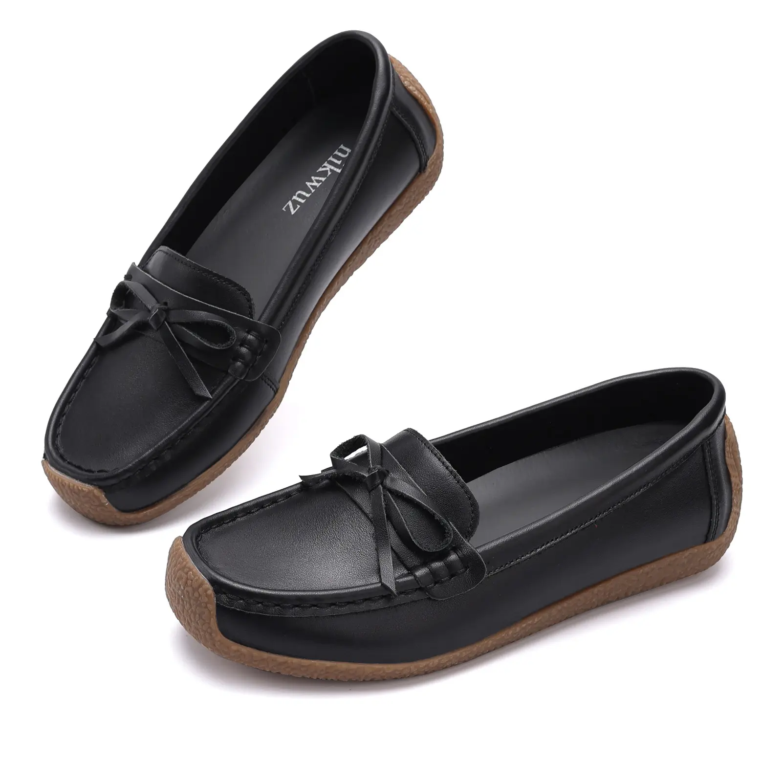 2026 New Women's Vintage Casual Sole Loafers,Women's Bow Decorated Slip on Loafers, American Live Broadcast Snap Up,Retro Inspired Flat Shoes Soft Casual Fashion Comfortable Sneakers Soft Sole Flats