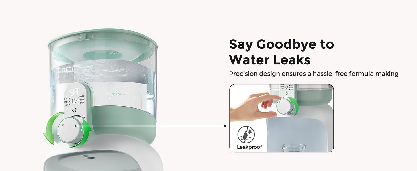 Momcozy Instant Baby Bottle Warmer,Water Warmer for Making Baby Formula,57oz Capacity, Formula Dispenser with 6 Temp Options, Breastfeeding Essentials