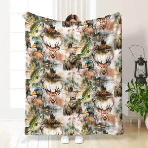 Soft Comfortable Blanket for Fishing Enthusiasts, Perfect Gift for Friends, Home Office Camping Travel Use, All-Season Warm Nap Blanket