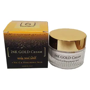 Luxury 24K Gold Face Cream with Bearberry & Squalane, Even Tone & Glow - Made in Italy